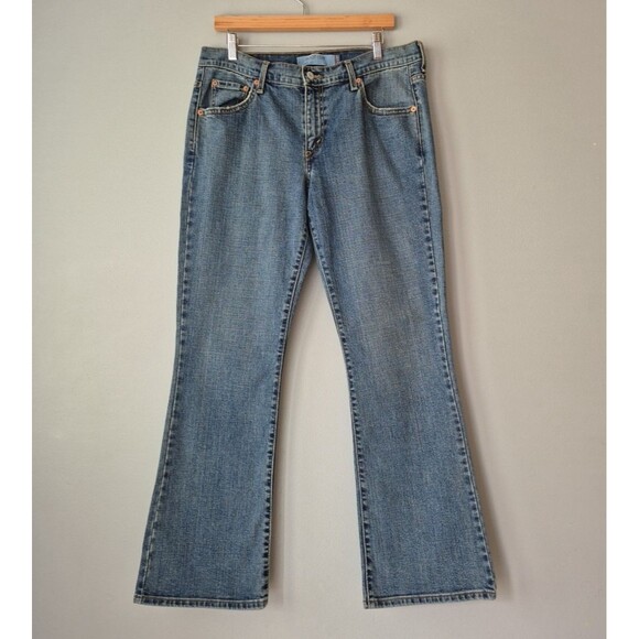 Levi's Denim - Levis Medium Wash Mid Rise 515 Nouveau Bootcut Denim Jeans Womens 12M Inseam 30